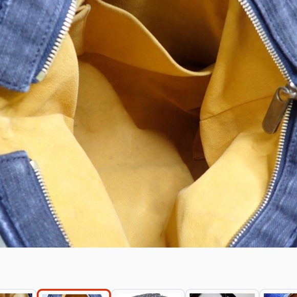 🩶🖤 RARE Louis Vuitton Black Denim Shoulder Bag - Picture 7 of 10